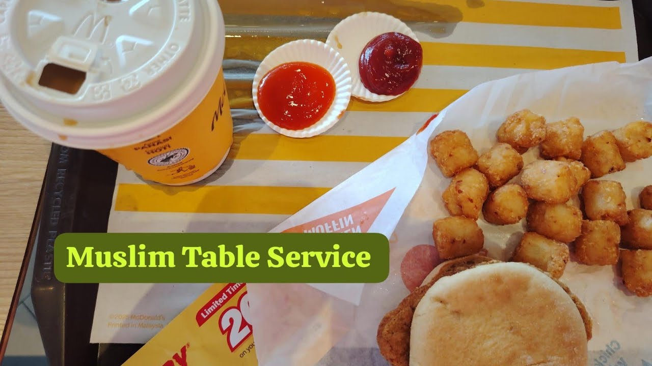 $5 #feee table service #McDonald's #breakfast #singapore #malaysia 