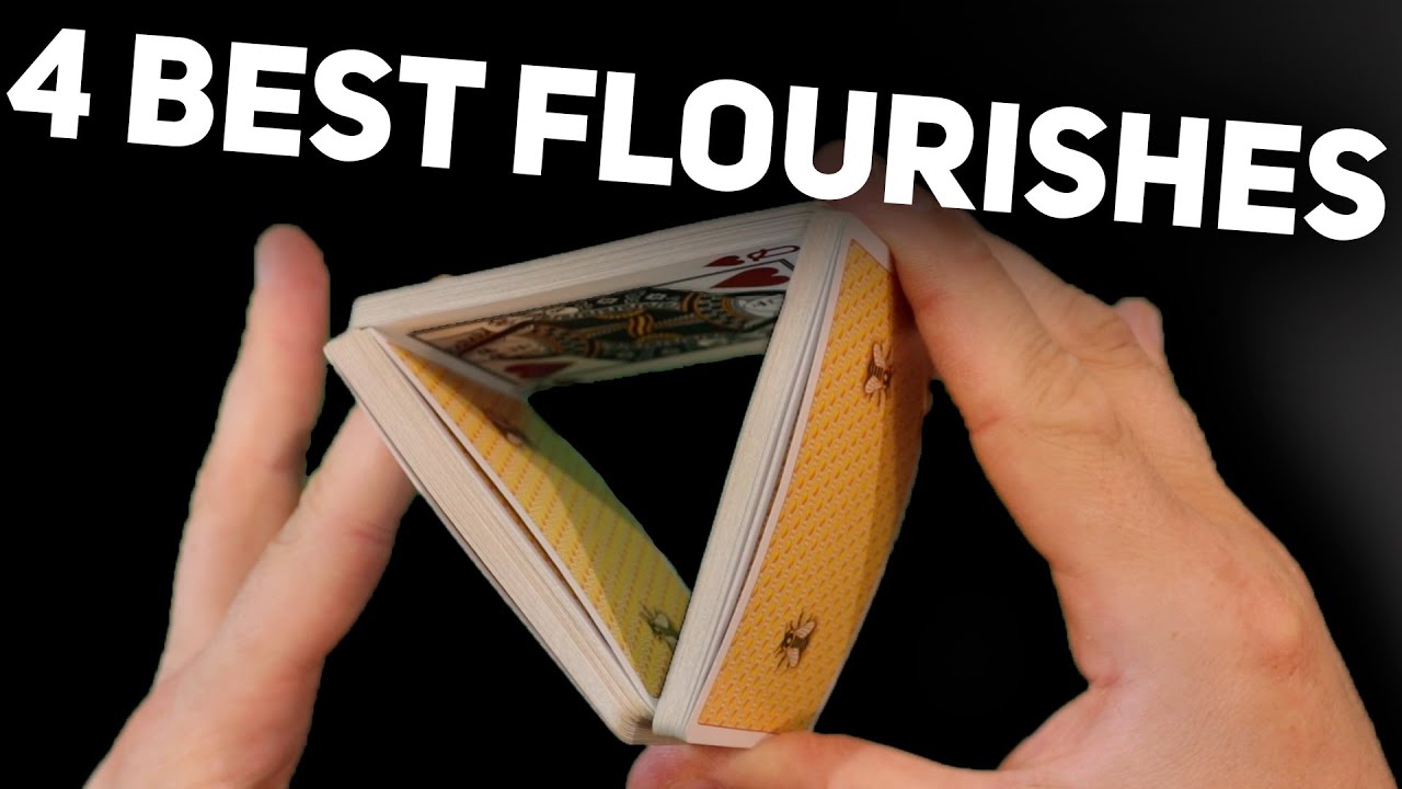 TOP 4 CARD FLOURISHES FOR BEGINNERS / CARD FLOURISH TUTORIAL / CARDISTRY TUTORIAL #cardflourishes