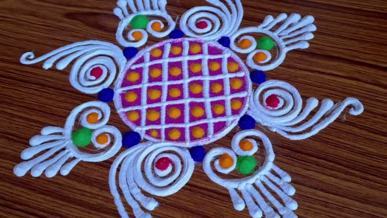 दररोज उंबरठ्यावर काढण्याकरिता सोप्या व सुरेख रांगोळ्या | Free hand rangoli | Muggulu Rangoli Design 