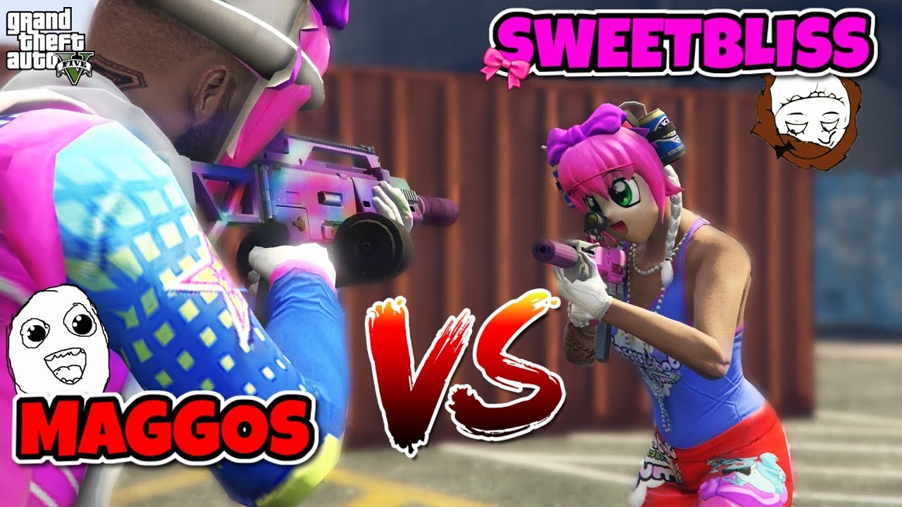 SHE GOT BODIED?! FULL 1V1 VS MY GIRLFRIEND #6 | GTA 5 ONLINE FREE AIM