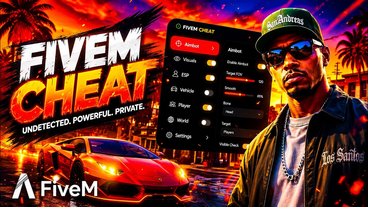 FiveM Hack 2026 (Free PC) Undetected | Aimbot + ESP & God Mode [No Ban]