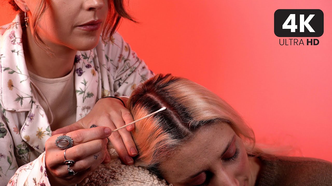 ASMR Hair Play & Scalp Exam ✨ until she actually falls asleep 💤