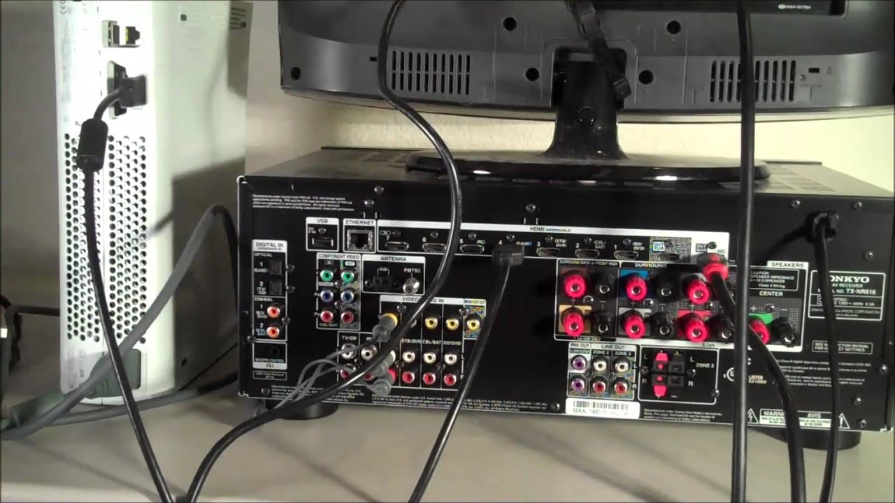 Connect Xbox to home theater system using HDMI