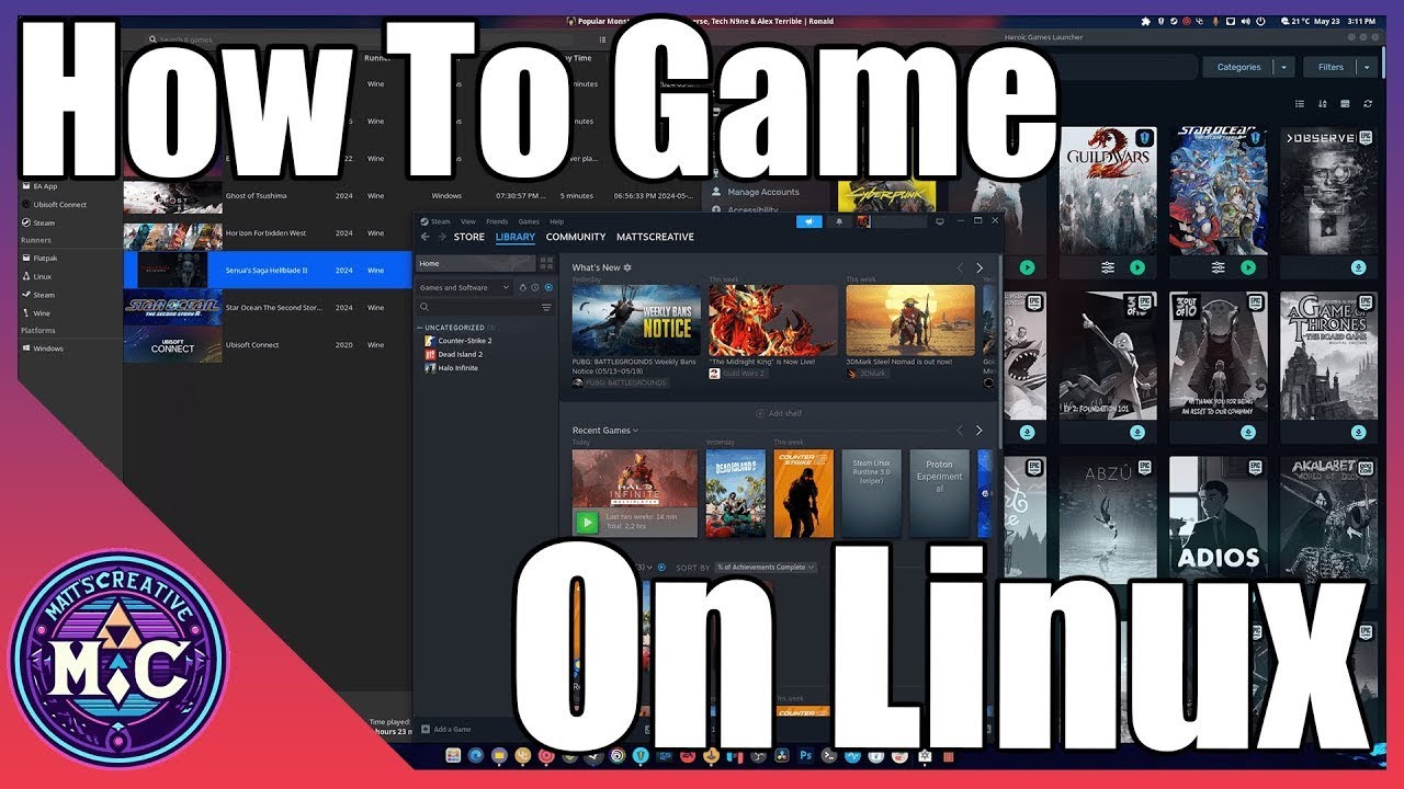 Руководство для начинающих по играм на Linux: Battle.net, Ubisoft Connect, EA App, Steam, GOG, Ep...