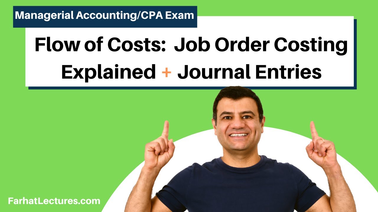 The Flow of Costs: Job Order Costing + Journal Entries.