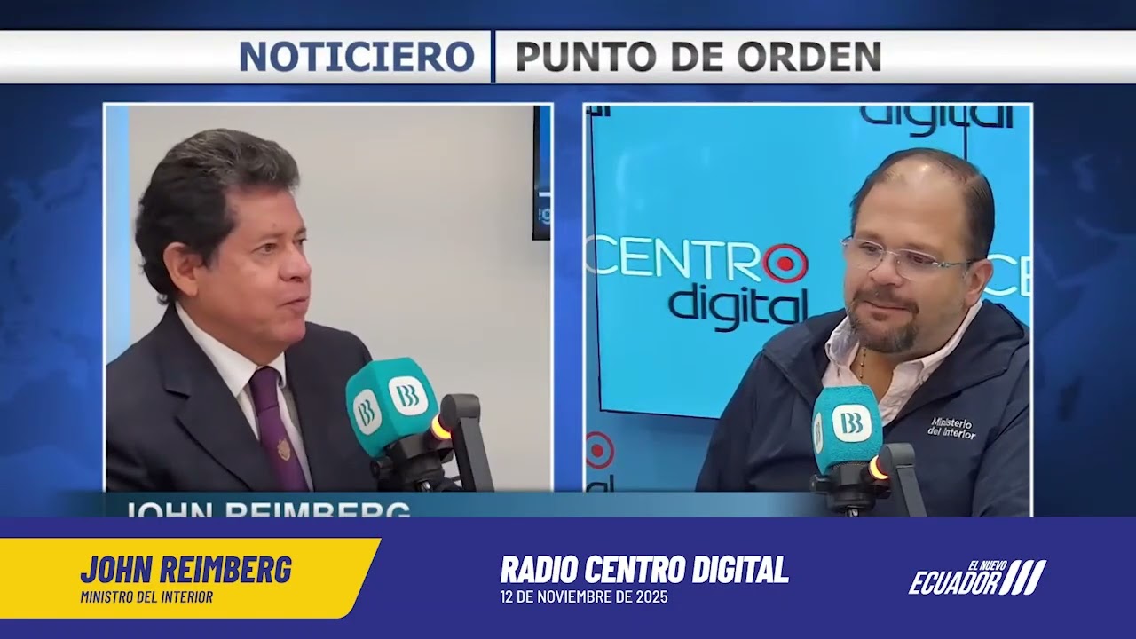 ENTREVISTA DEL MINISTRO DEL INTERIOR, JOHN REIMBERG, EN RADIO CENTRO DIGITAL
