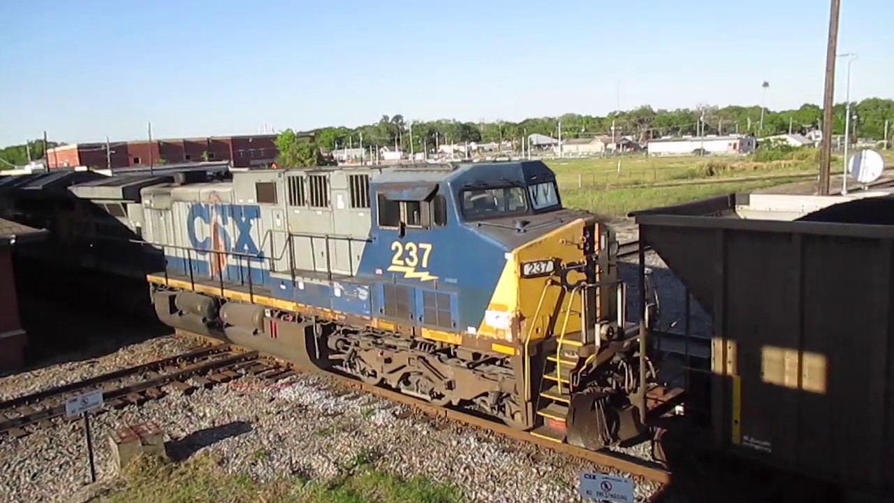 CSX Teco Coal Train With DPU In Plant City!