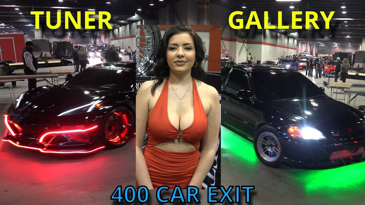 MASS EXIT - World of Wheels Tuner Gallery – 400 Custom Cars, Roaring Exhausts & Neon Glow Madness!