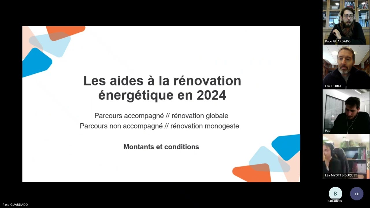 Webinaire sur les aides en rénovation énergétique 2024