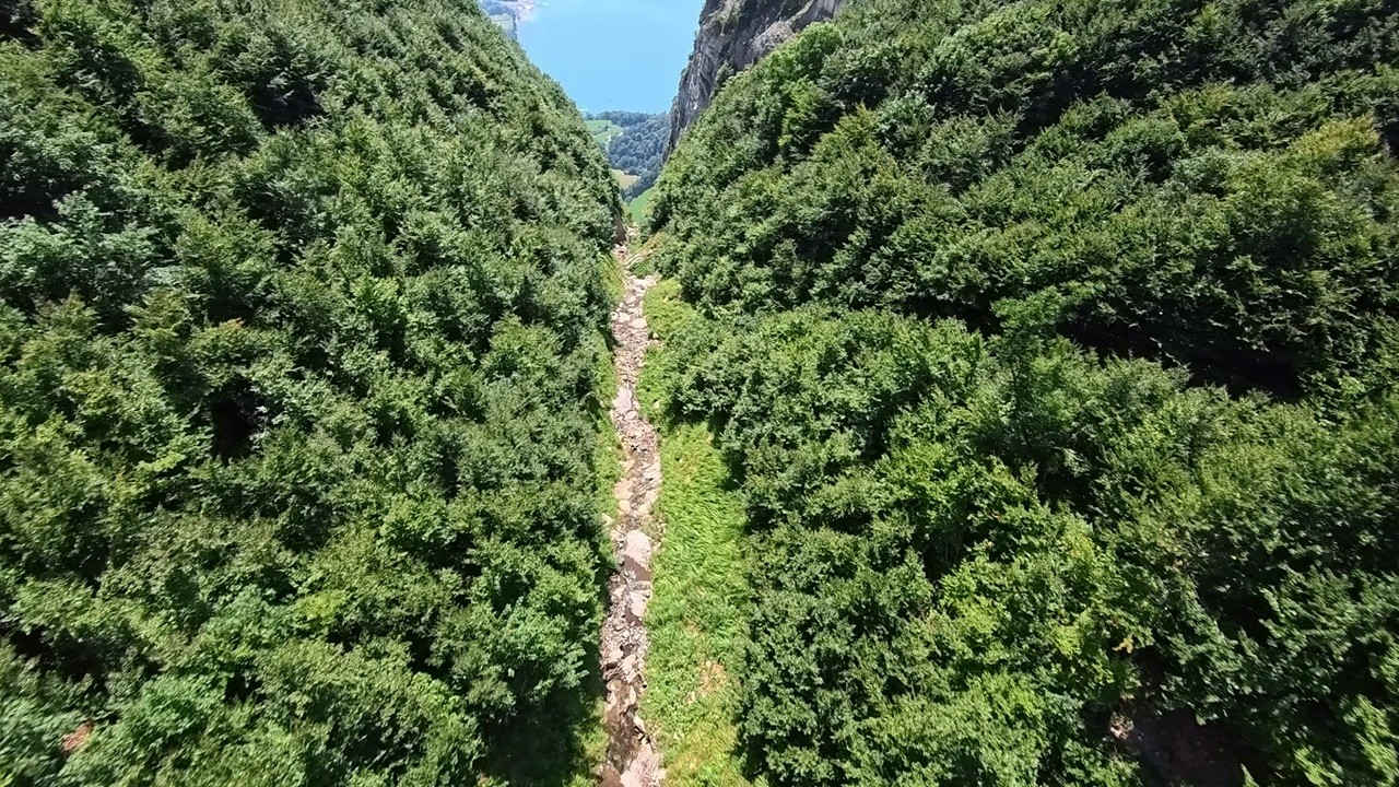 Diving the Trench | Switzerland Wingsuit BASE Jump | 4K Raw Footage