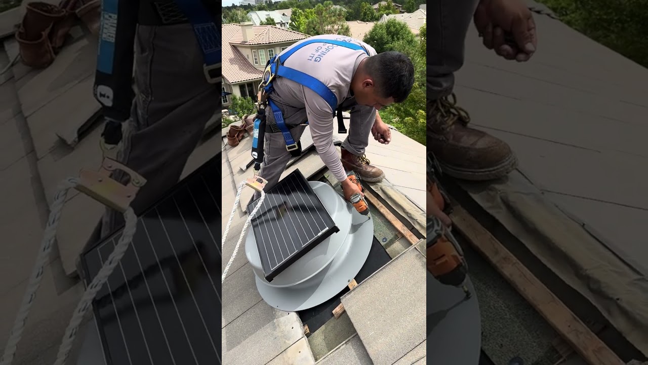 Solar Attic Fan Installations on Tile Roof