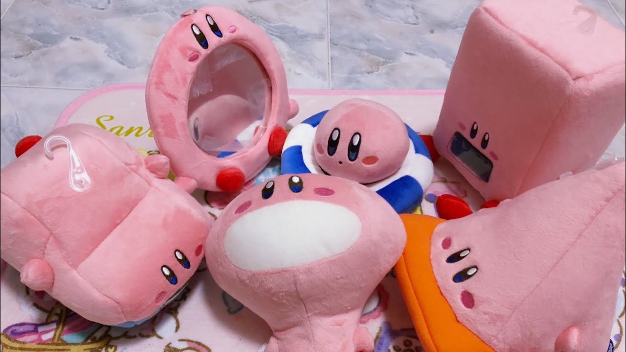 Kirby and the Forgotten Land Mouthful Mode Plushies