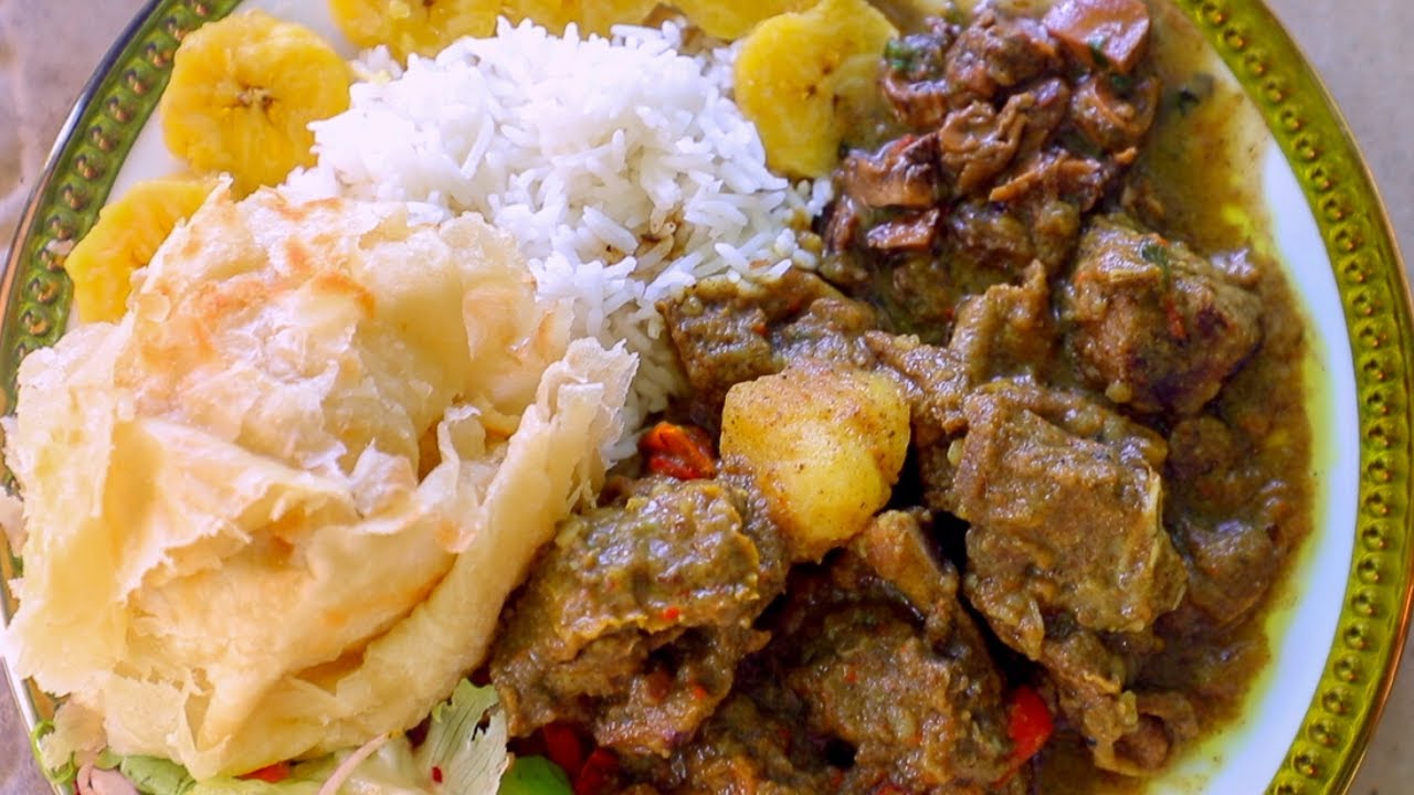 Curry Conch, Jamaican Inspired Curry Goat, Oil Roti (Paratha) | Sunday Lunch