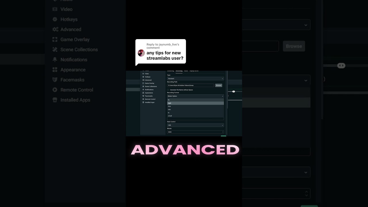 How to setup Multi-Track Recording in Streamlabs. #streamlabs #streaming #streamertips #streamsetup