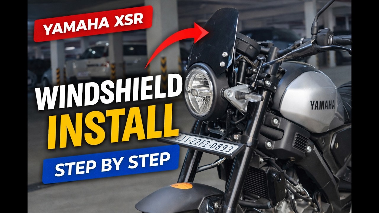 Royal Enfield Meteor Windshield on Yamaha XSR | Full Installation Guide
