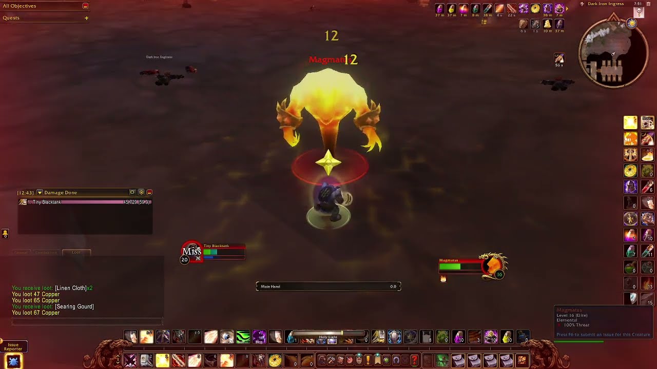 Solo Hall of Thanes lvl20 Wow Forever Beta