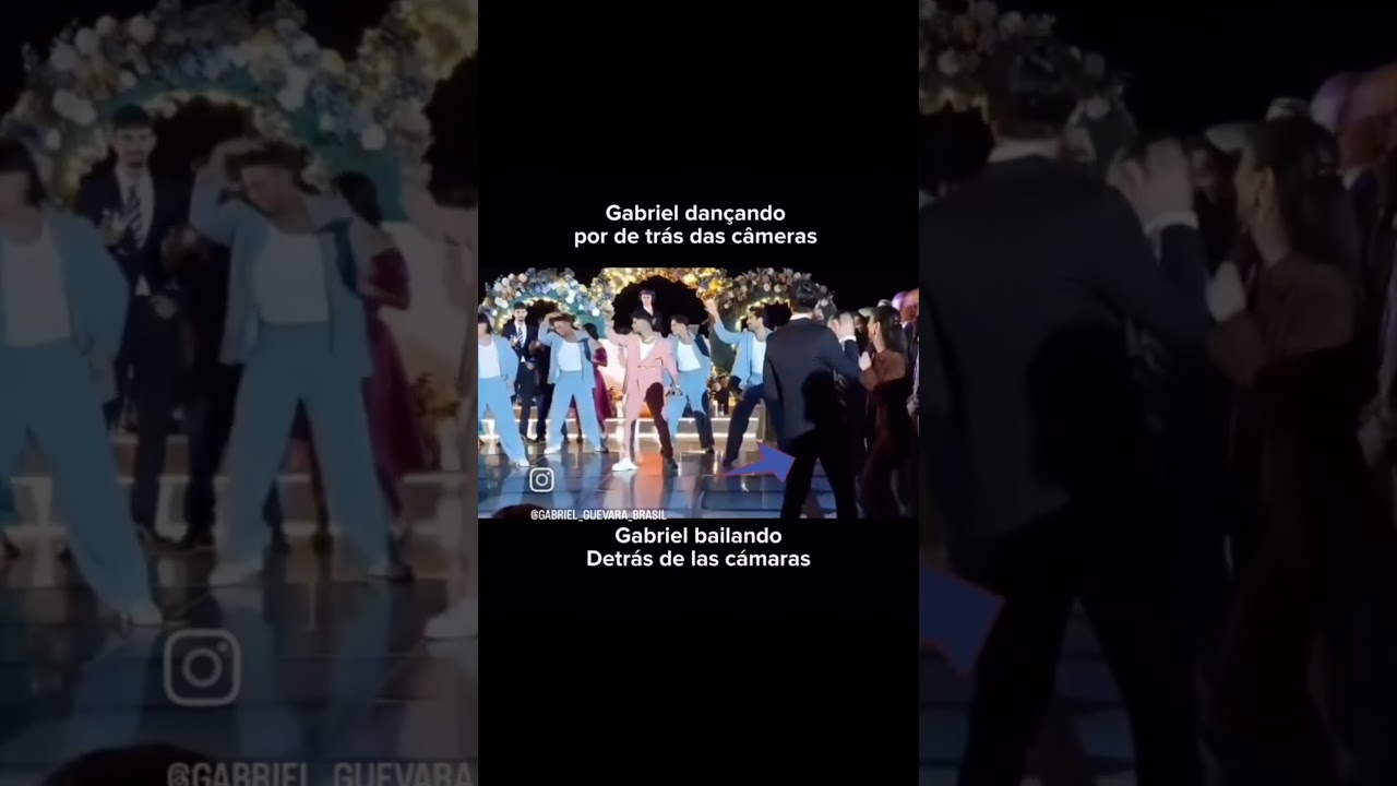 Gabriel Guevara dançando por trás das câmeras 🎬😅