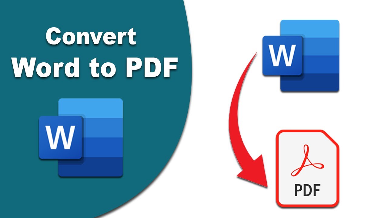 How to convert word to pdf using Microsoft Word