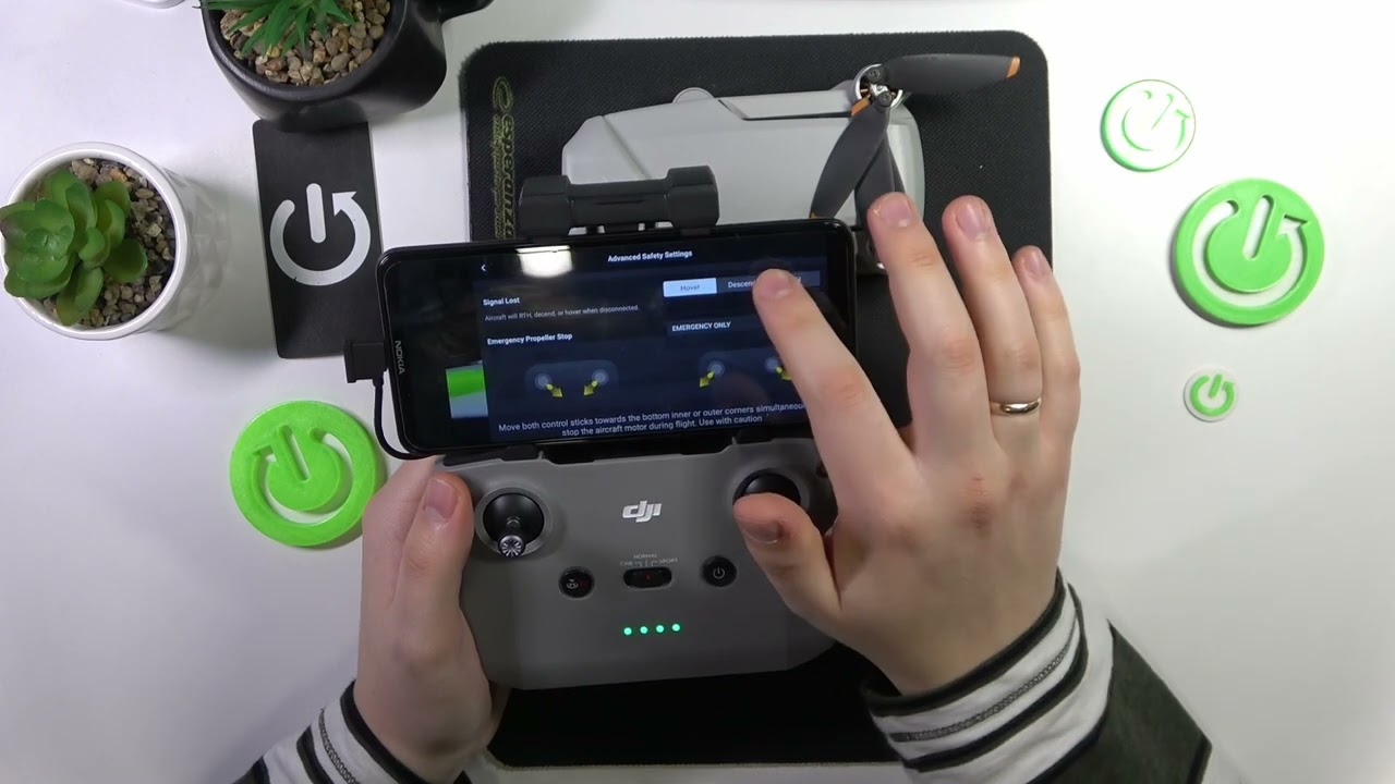 Как выбрать действие при потере сигнала в DJI Mini 2 SE