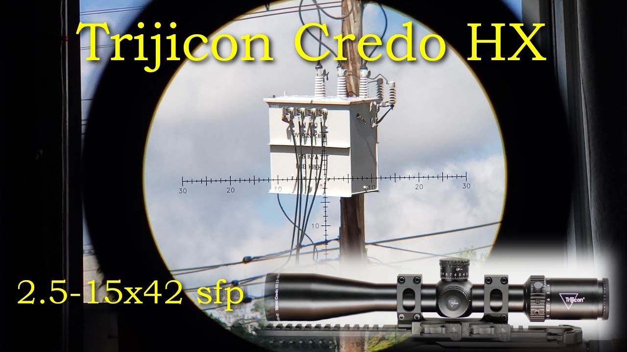 Trijicon Credo HX 2.5-15x42 SFP MOA Red Center Dot.....