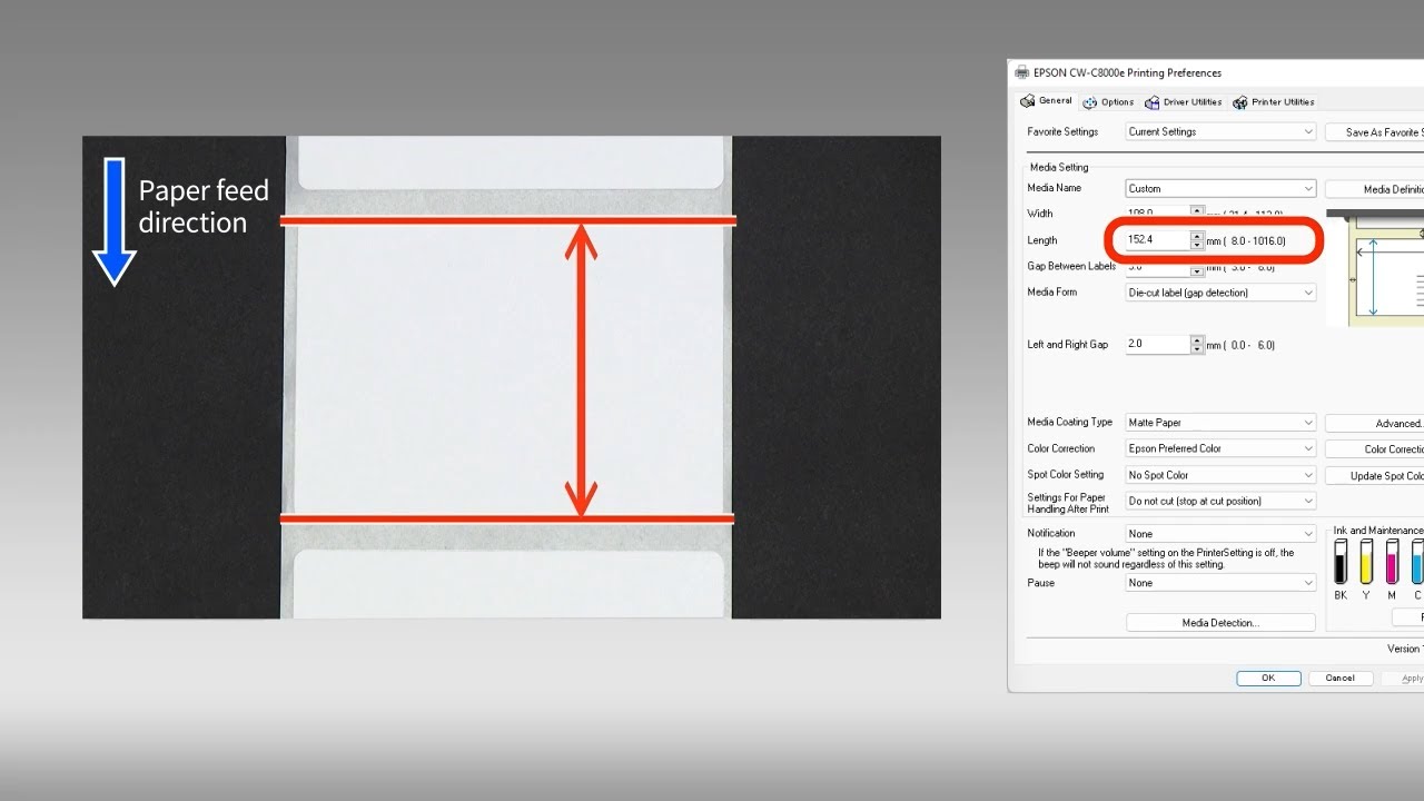 How to Set Up the Windows Driver (CW-C8000 Series)
