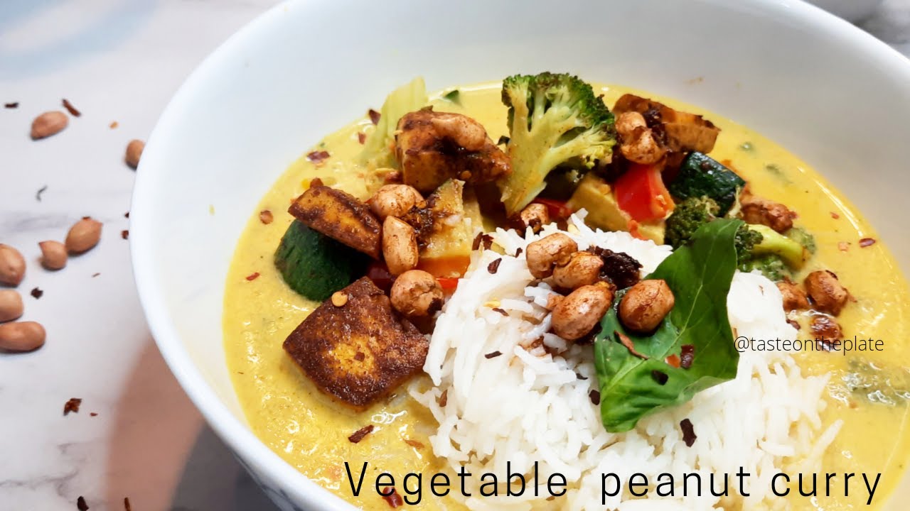 peanut butter curry recipe/peanut curry/vegetarian curry recipes