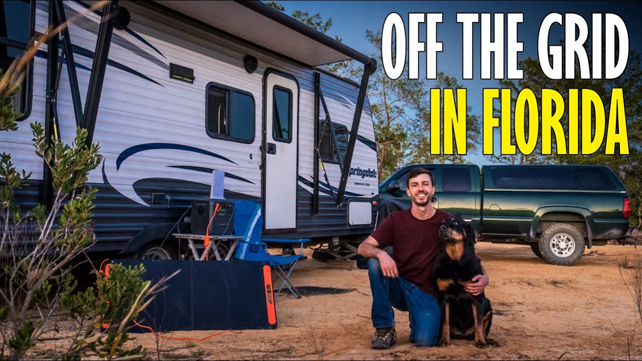 Off-Grid Life Deep in Florida's Forest - RV Living