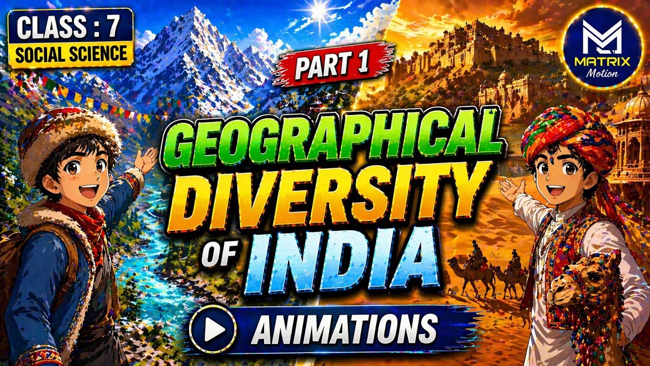 Geographical Diversity of India Class 7 NCERT SST 2025 | Animated Video | Rapid Learning | Exam Prep