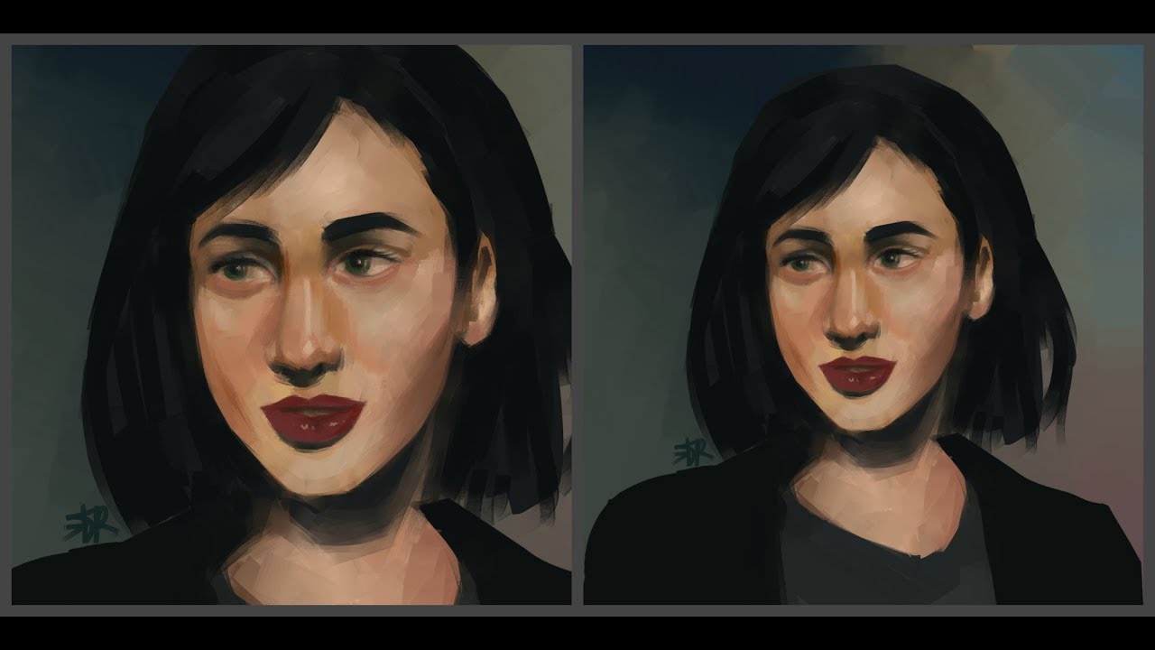 Paint Tool Sai. Рисуем девчулю 12.