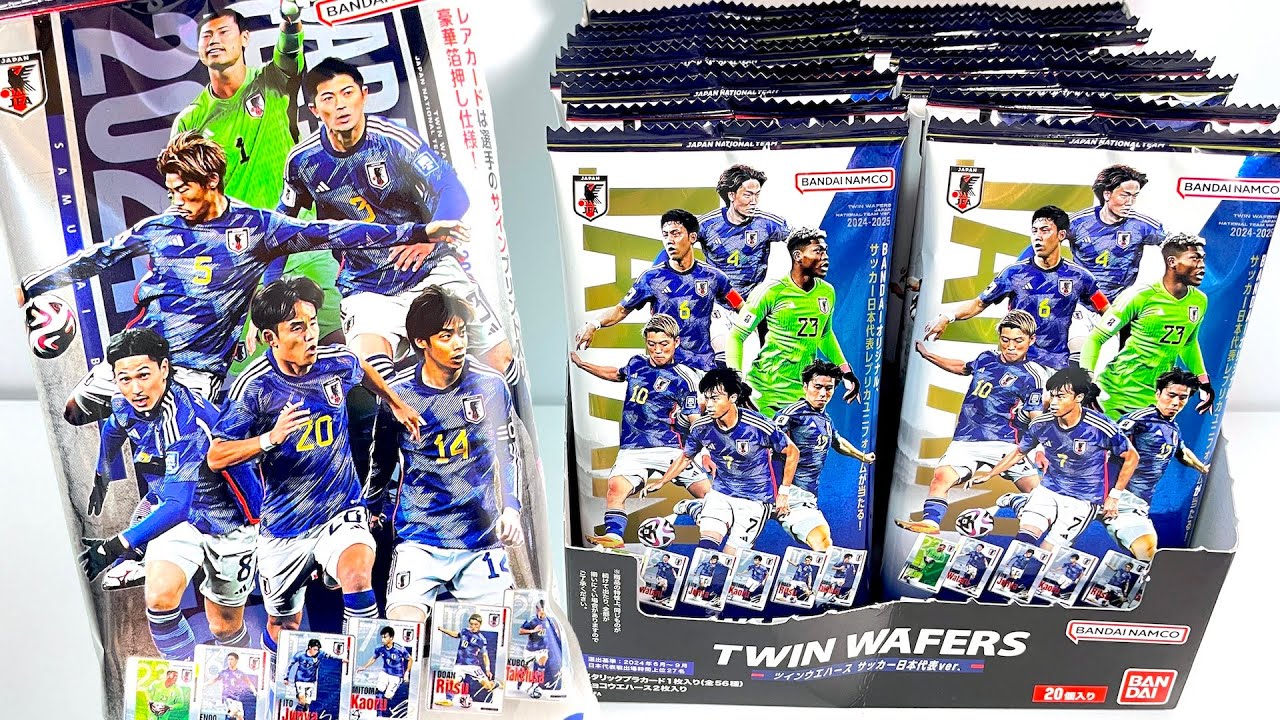 ツインウエハース サッカー日本代表ver.『1BOX 開封』Twin wafers Japan national soccer team ver. card カード 食玩 candy toys