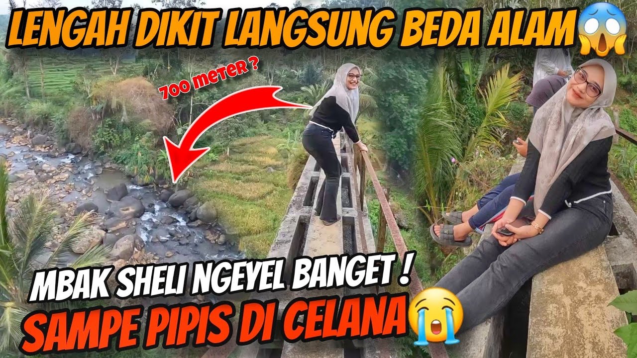 MBAK SHELI JATUH😭KESERUAN DI KAMPUNG A ZALSAN‼️
