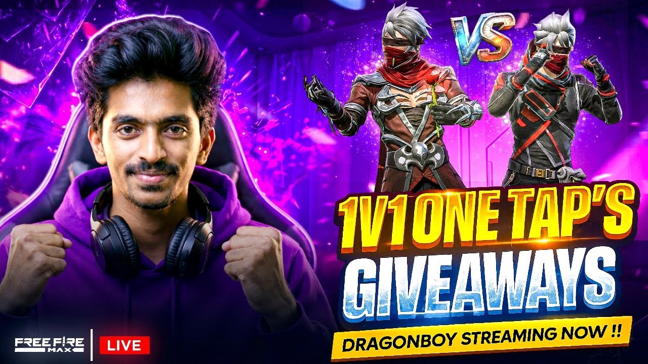 ONETAPS 1 v 1 🔕‼️: Win Giveaways Free Fire Live Telugu 😳🫣 defeat 3 Players To Get 50₹ 💸 Live ⛔💭