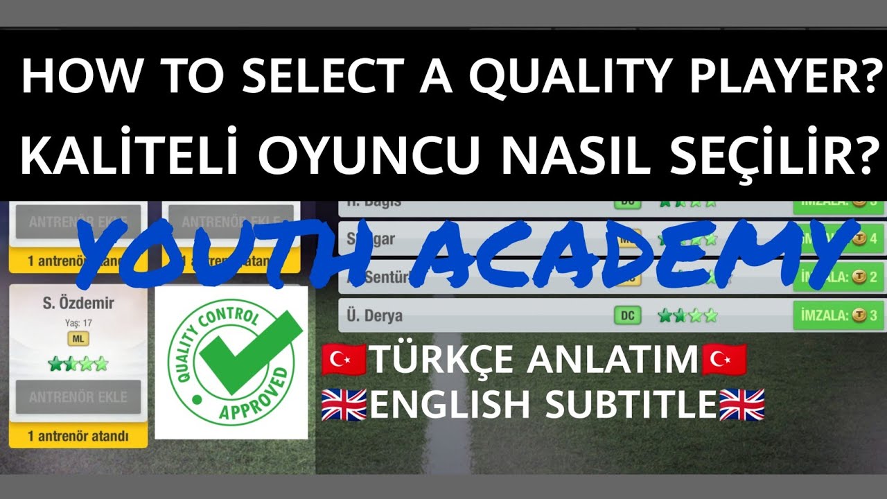 TOP ELEVEN GEN&Ccedil;LİK AKADEMİSİNDEN KALİTELİ OYUNCU NASIL SE&Ccedil;İLİR?