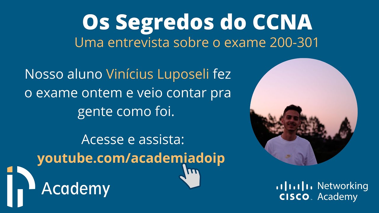 Ele fez o exame do CCNA ontem (26/05/2021) e já veio contar pra gente como foi.