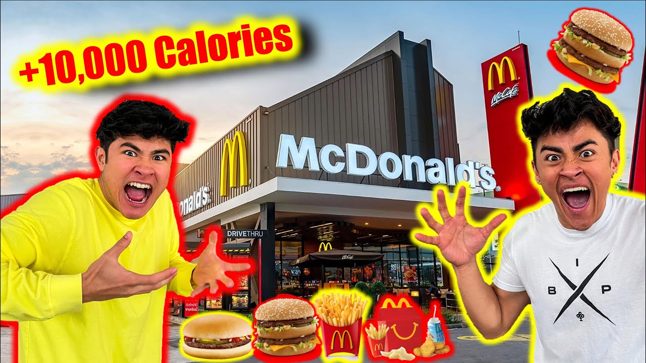 Ordering the ENTIRE MCDONALDS MENU **10,000 CALORIES**