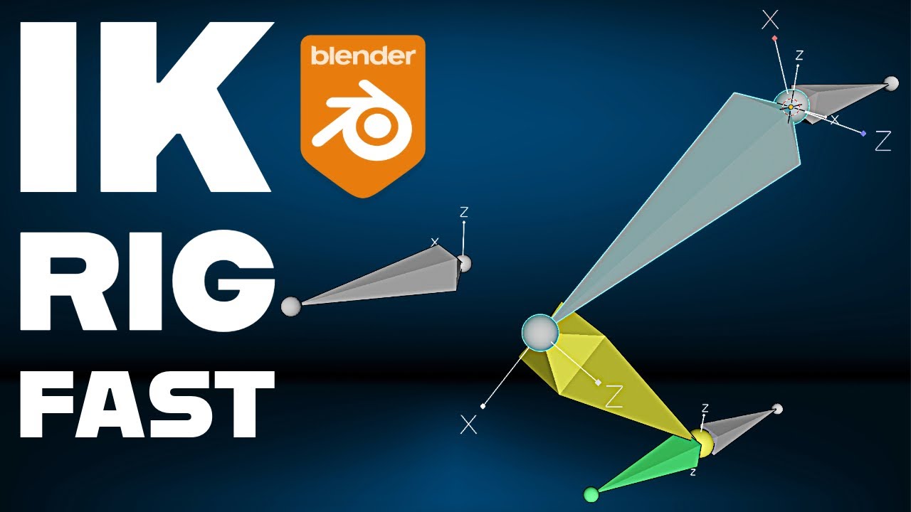 How to Set Up a Fast Inverse Kinematics (IK) Rig in Blender | Beginner Rigging Tutorial