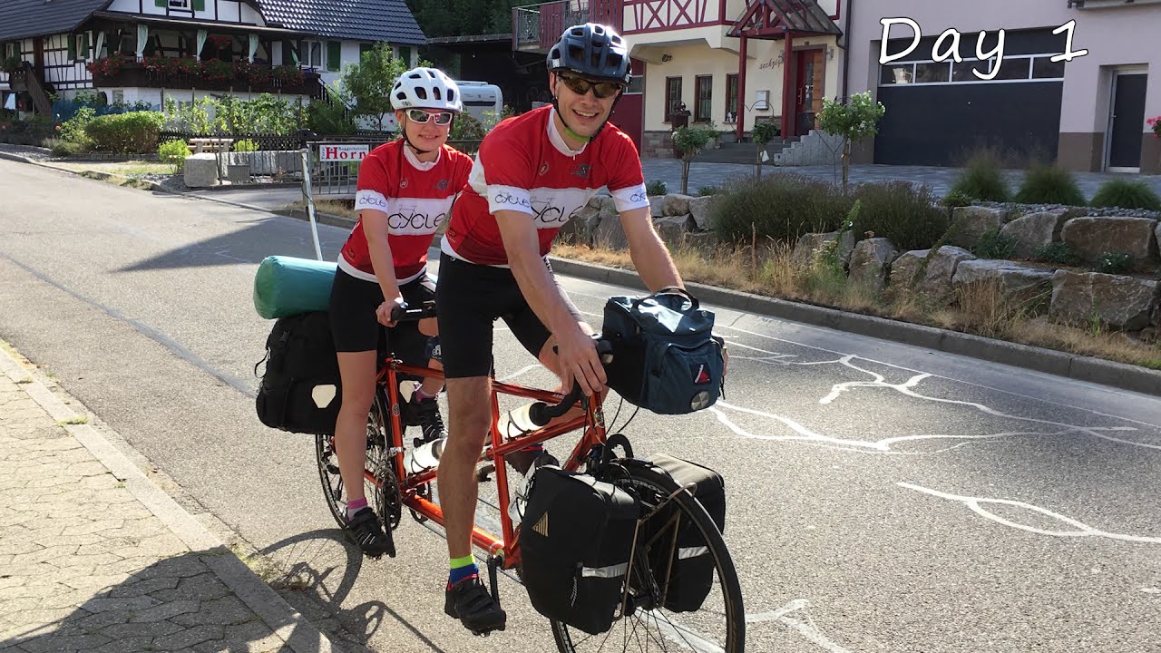 Tandem trip from Strasbourg to Rome