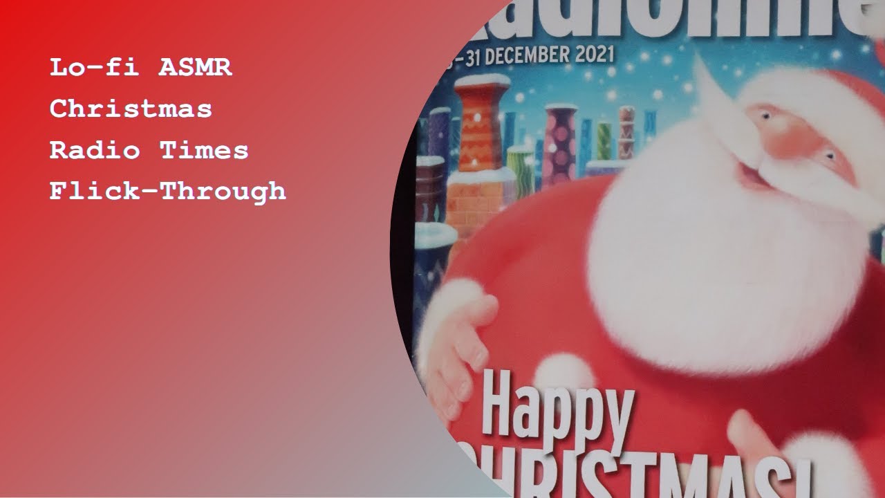 Lo-fi ASMR Christmas Radio Times Flick-Through + Marking What I Want To Watch! | Whispered