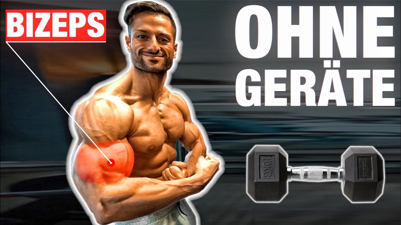 Die 4 BESTEN Bizeps Kurzhantel Übungen (MUSST DU MACHEN!)  | Workout Zuhause