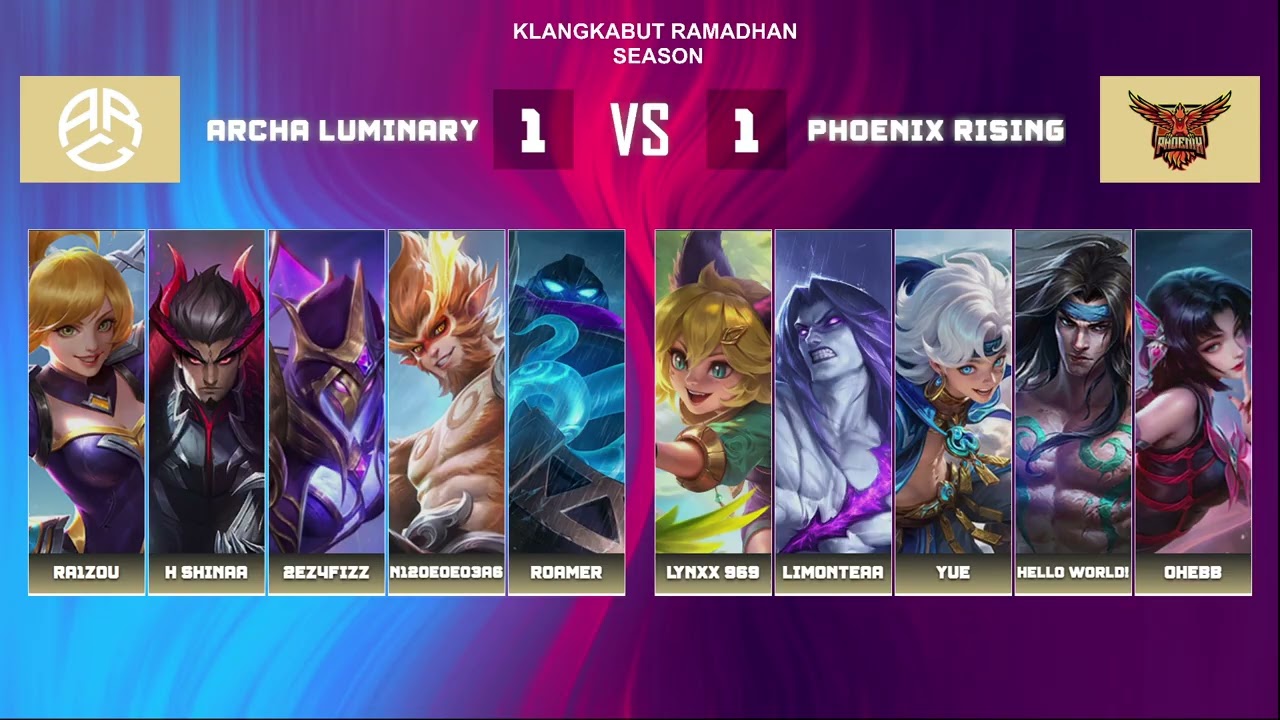 KLANGKABUT RAMADHAN SEASON ll GRAND FINAL ll ARCHA LUMINARY VS PHOENIX RISING ll BEST OF 3