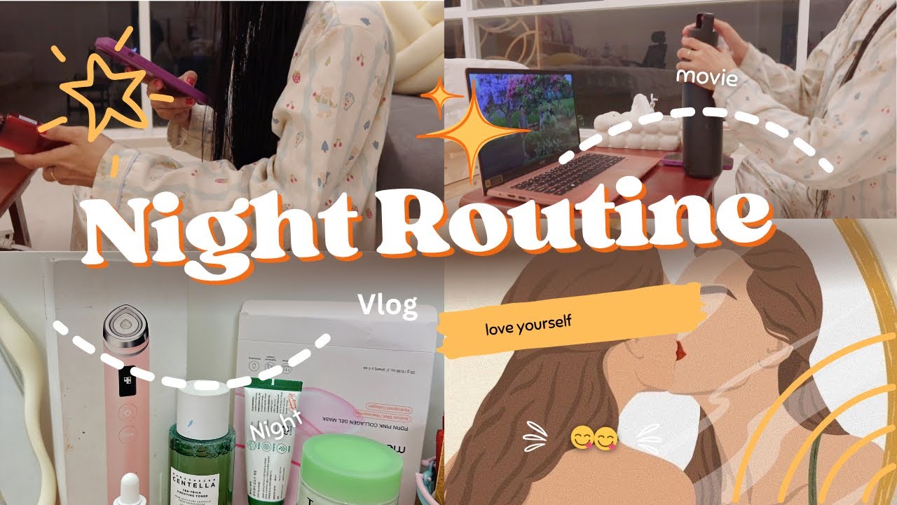 Night Routine 🌙 | Skincare, Haircare & Movie Time 💕