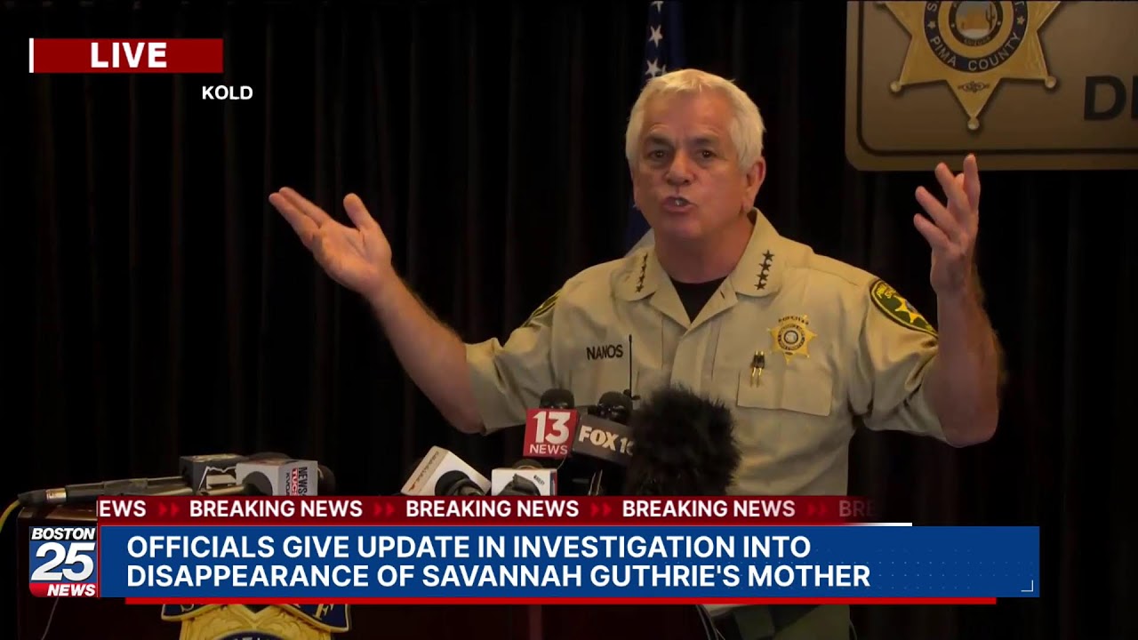 WATCH LIVE: Officials give update in investigation into disappearance of Savannah Guthrie's mother