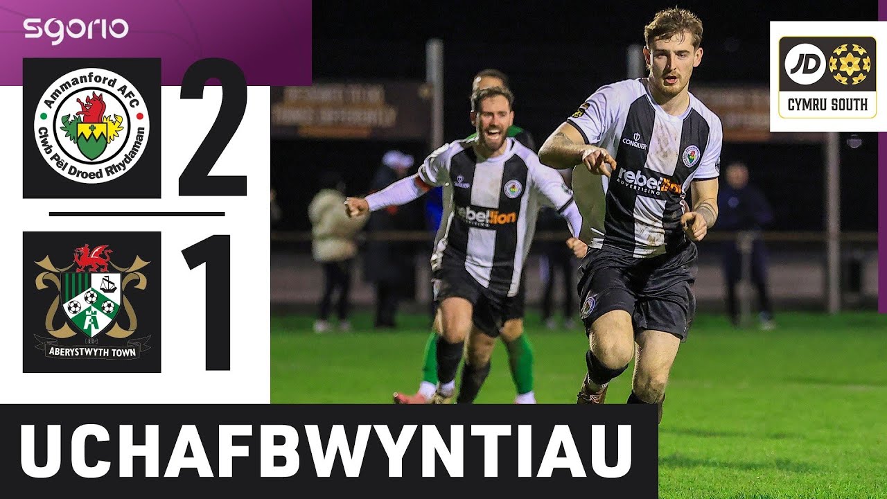 Uchafbwyntiau | Highlights: Rhydaman 2-1 Aberystwyth | Cymru South JD