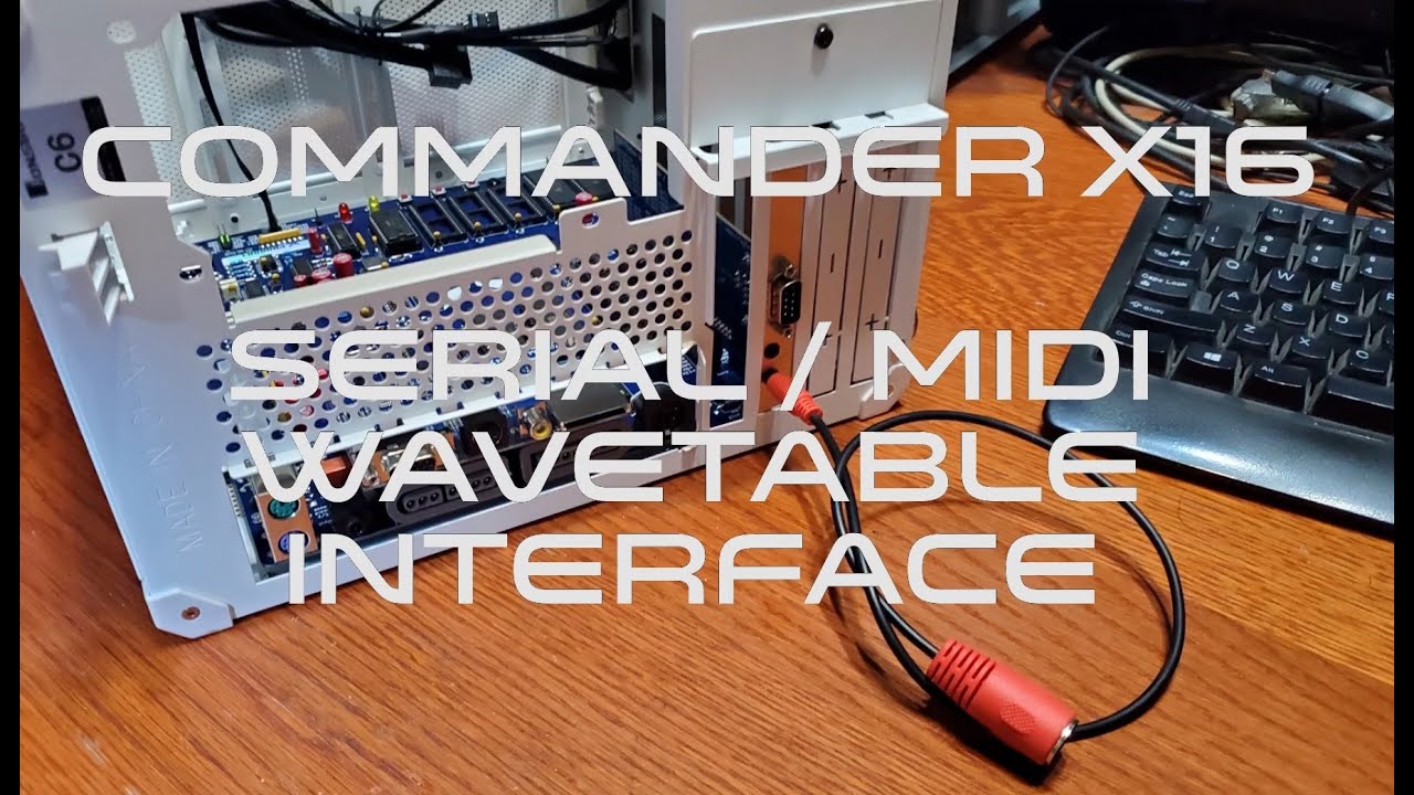 Commander X16 Serial / MIDI Wavetable Board Demo