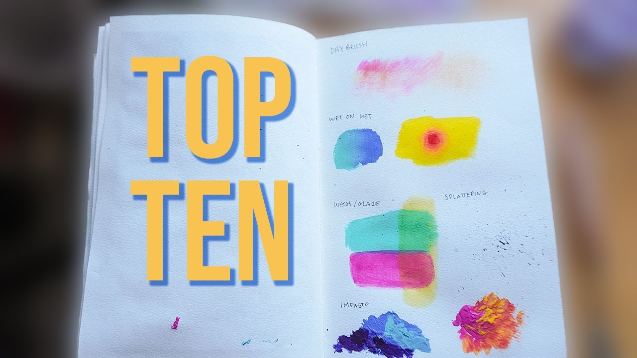 Top Ten Acrylic Painting Techniques - Art Lesson