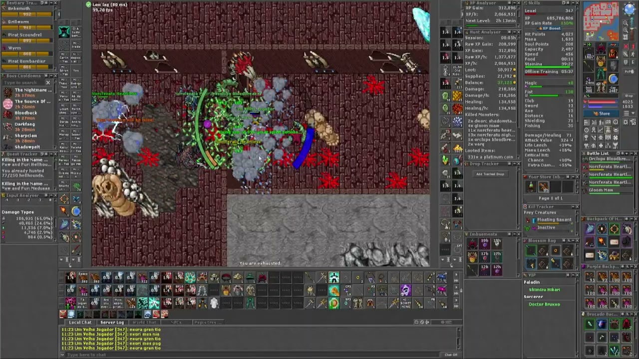 LV 347 Monk - Norcferatus 3KK/H Raw (Primeiro Teste Hunt)