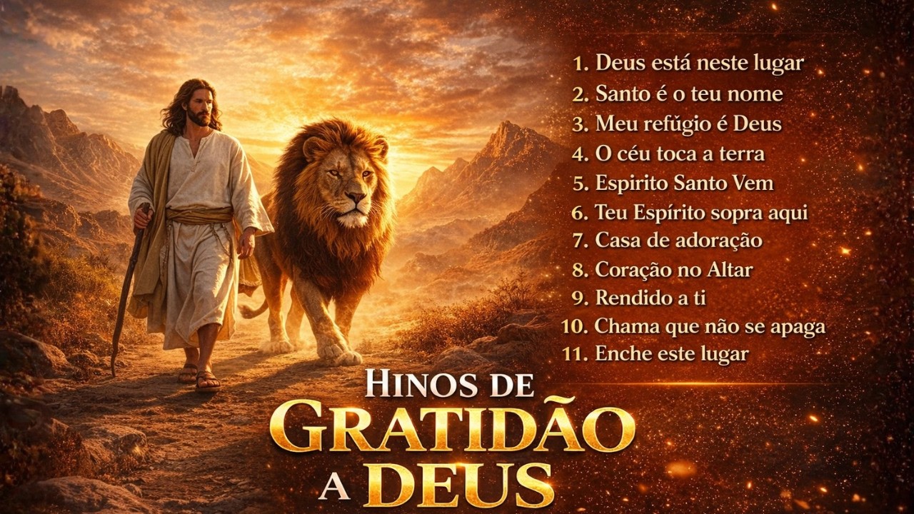 100 HINOS DE GRATIDÃO A DEUS 🙏 Louvores de Adoração Que Enchem Sua Casa com a Presença de Deus 2026