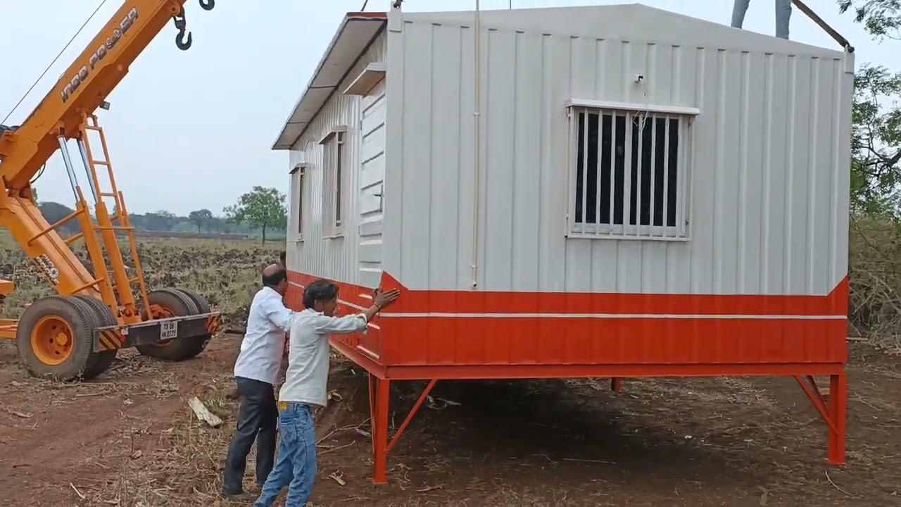 INSTALLING CONTAINER HOUSE || FARM HOUSE || HYDERABAD || KARNATAKA