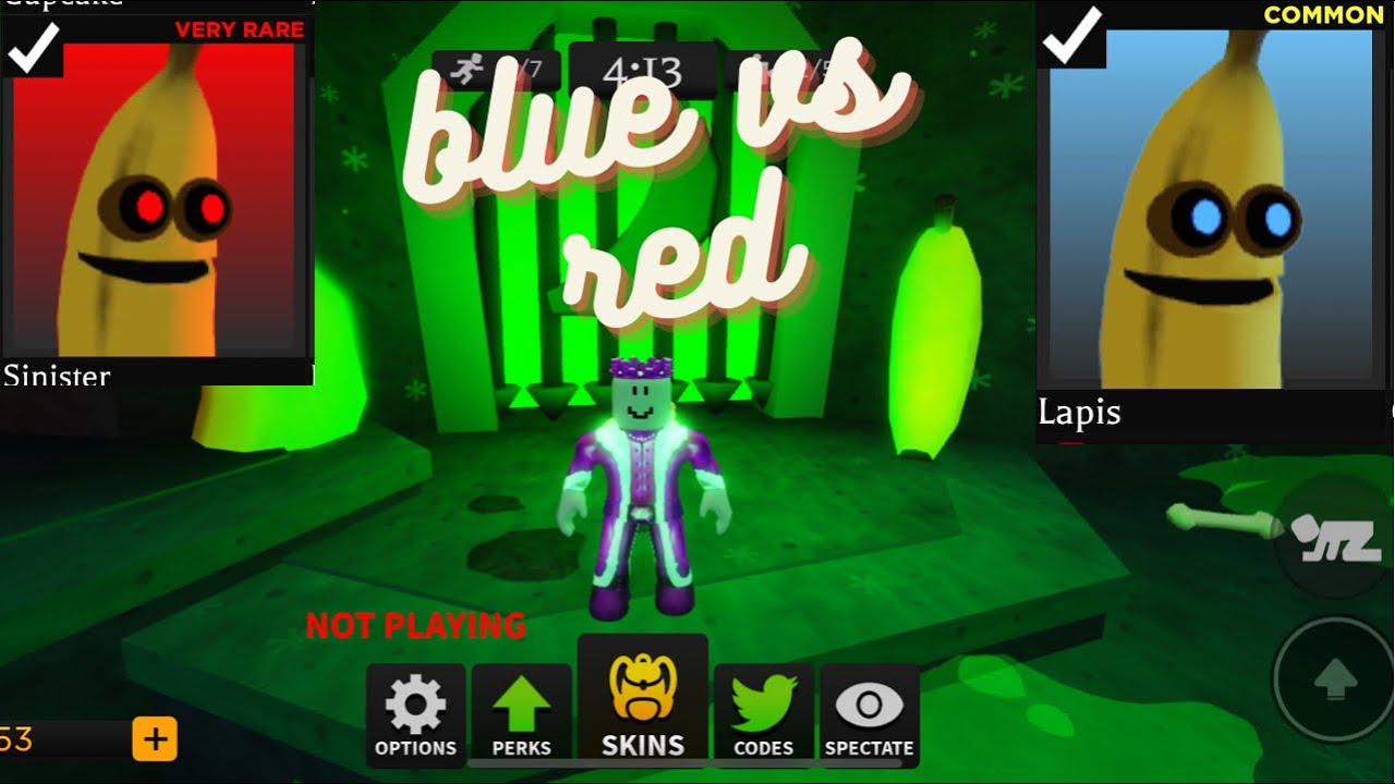 (Red .vs blue) sinister banana and lapis banana