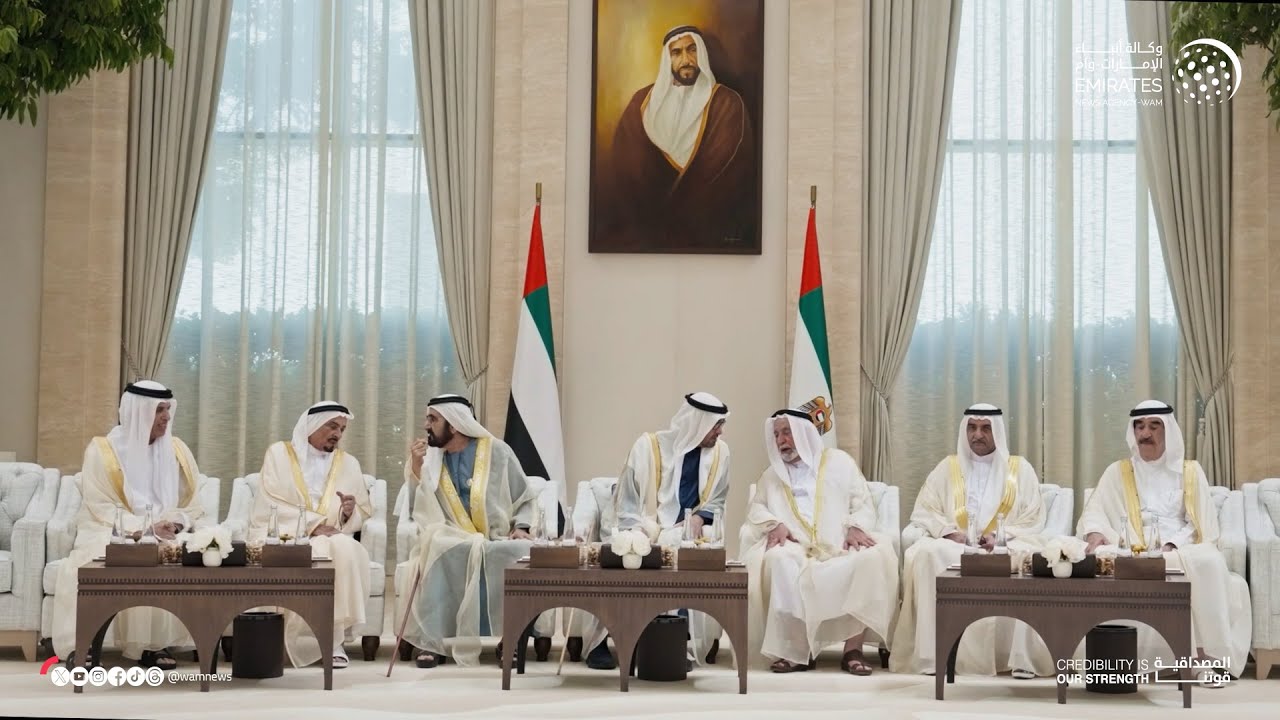 رئيس الدولة يستقبل حكام الإمارات وأولياء العهود ونواب الحكام بمناسبة عيد الأضحى المبارك